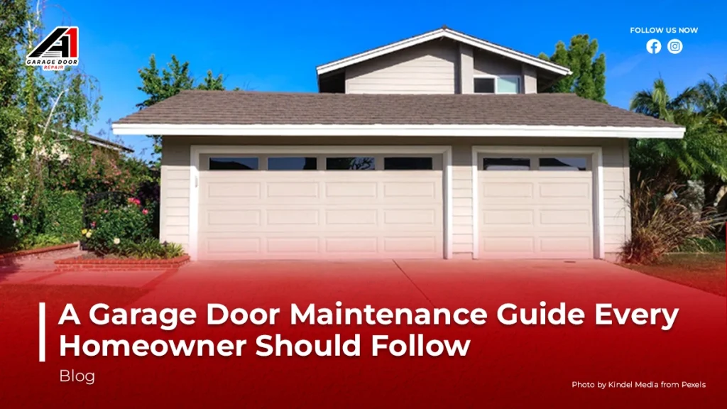Residential garage door maintenance guide for homeowners